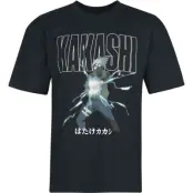 Naruto - Anime T-shirt - Kakashi - M XXL - för Herr - svart