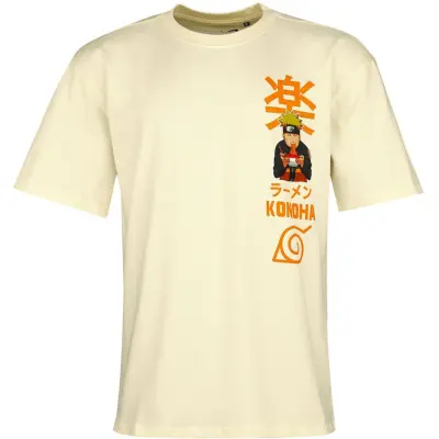 Naruto - Anime T-shirt - Konoha Ramen - S XXL - för Herr - sand