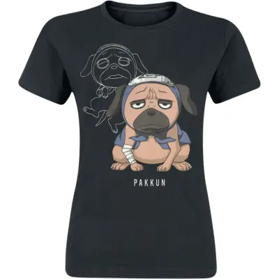 Naruto - Anime T-shirt - Pakkun - S - för Dam - svart