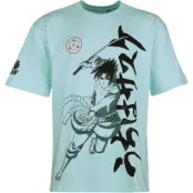 Naruto - Anime T-shirt - Sasuke - M XXL - för Herr - ljusblå