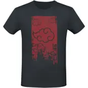 Naruto - Anime T-shirt - Shippuden - Akatsuki - S XXL - för Herr - svart