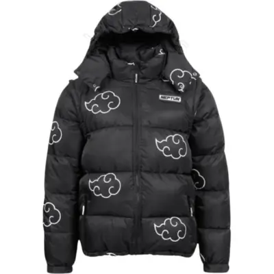 Naruto - Anime Vinterjacka - Shippuden - Akatsuki - S 3XL - för Herr - svart