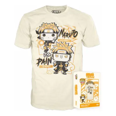 Naruto Boxed Tee T-Shirt Naruto v Pain Size S