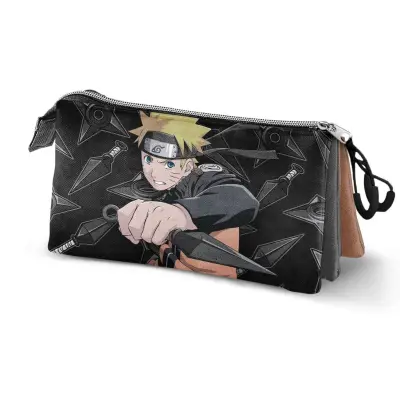 Naruto - Pencil Case 3 Compartments '23X11X10' - Recycled Material
