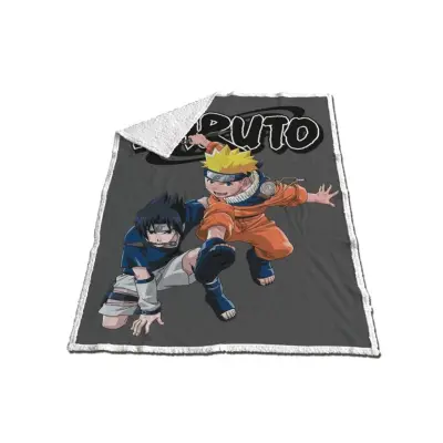 Naruto - Sherpa Blanket 120X150Cm - Naruto & Sasuke