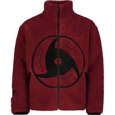 Naruto Shippuden - Anime Mellansäsongsjacka - Mangekyō Sharingan - S 3XL - för Herr - röd