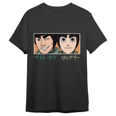 Naruto Shippuden Guy Sensei & Rock Lee Eyes adult t-shirt