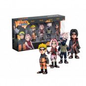 Naruto Shippuden - Naruto, Kakashi, Itachi, .. - Pack 4 Fig. Minix 7Cm