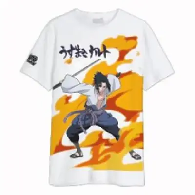 Naruto Shippuden - Sasuke Uchiwa - Oversize T-Shirt Men (Xs)
