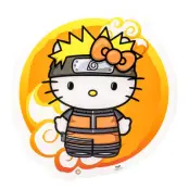 Naruto X Hello Kitty Wall Light Led 30cm