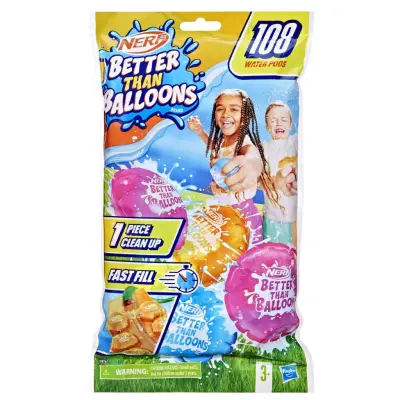 Nerf Better than Balloons 108-pack - nerf -  Leksaksaffären