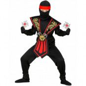 Komplett Ninjadräkt för barn - röd version