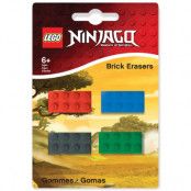 LEGO Ninjago - Mini-Erasers 4-Pack