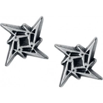 Metallica Örhänge - Ninja Star Logo - för  svart