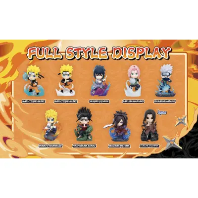 Naruto Shippuden - Great Ninja Vol 1 - Blind Box Set 8 Figurine 10Cm