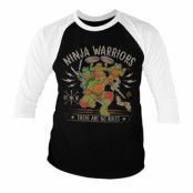 Ninja Warriors - No Rules Baseball 3/4 Sleeve Tee, Long Sleeve T-Shirt
