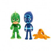 Pyjamashjältarna Lysande Figur Gecko och Night Ninja PJ Mask
