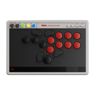 8Bitdo All-Button Arcade Controller For Switch & Pc (Nintendo Edition)
