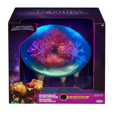 Metroid Prime Ultraviolet Glow Metroid Figur 15cm - Metroid -  Leksaksaffären