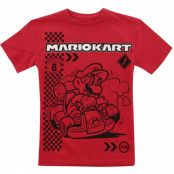 Nintendo - gaming T-shirt - Barn - Kart Champion - 104 152 - för barn - röd