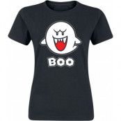 Nintendo - gaming T-shirt - Boo - L XXL - för Dam - svart