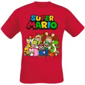 Nintendo - gaming T-shirt - Group Shot - S L - för Herr - röd