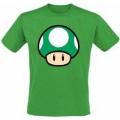 Nintendo - gaming T-shirt - Mushroom - S XXL - för Herr - grön