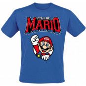 Nintendo - gaming T-shirt - Varsity - S XXL - för Herr - blå