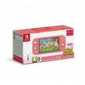 Nintendo Switch Lite Coral & Animal Crossing + 3M NSO