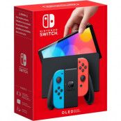 Nintendo Switch OLED Neonröd / Neonblå