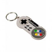 Super Nintendo nyckelring i gummi