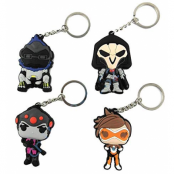 Overwatch Character Rubber Keychain