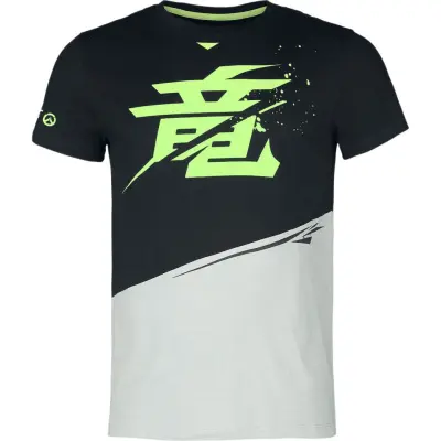 Overwatch - gaming T-shirt - Genji - S M - för Herr - svart/grå