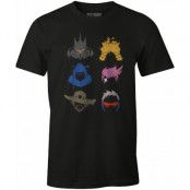 T shirt Overwatch Small Character Face Spray L