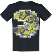 Pac-Man - gaming T-shirt - Pixel - S XXL - för Herr - svart
