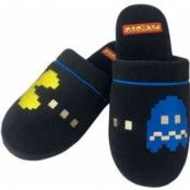 Pac-Man Vs Ghost Mule Slippers Black Adult Large Uk 8-10 Rubber Sole