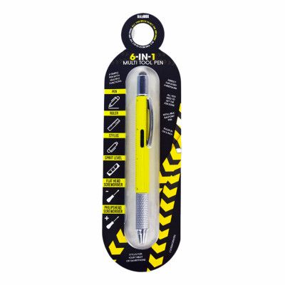 6-i-1 Multiverktyg Penna - Gul