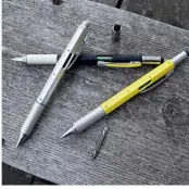 6 i 1 Multiverktyg Penna Silver