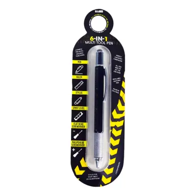 6-i-1 Multiverktyg Penna - Svart