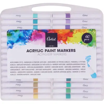 Acrylic Markers 60st Akrylpennor - Leksaksaffären -  Leksaksaffären