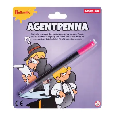 Butterick's Agentpenna Skämtartikel