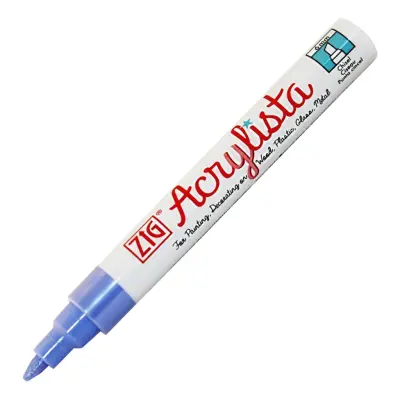 Akrylpenna - Ljusblå