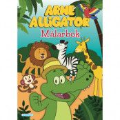 Arne Alligator Målarbok