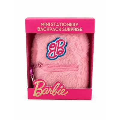 Barbie Stationery Backpack Surprise Fluffy Pink - Barbie -  Leksaksaffären