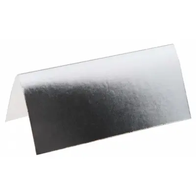 Bordsplacering metallic silver 10-pack