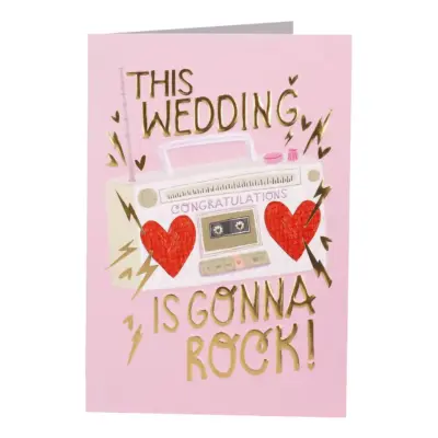 Bröllopskort Rock Wedding