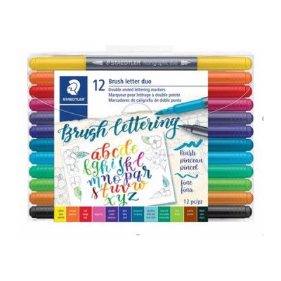 Brush Letter Duo Färgpennor - 12-pack