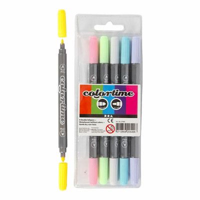 Colortime Tuschpennor - 6-pack