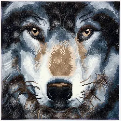 Crystal Art Kits Canvas 30x30cm Wolf - Leksaksaffären -  Leksaksaffären