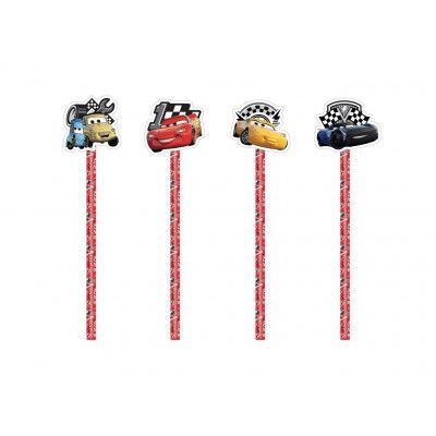 Disney Cars 4-pack Blyertspennor med sudd